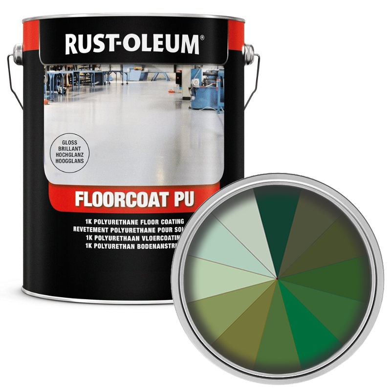 CLEARANCE - Rust-Oleum 7200 Floorcoat PU - Chartwell Green - Satin 5L