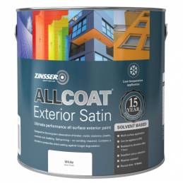 CLEARANCE - Zinsser AllCoat Exterior Satin (Solvent Based) - RAL 5018 - 1L