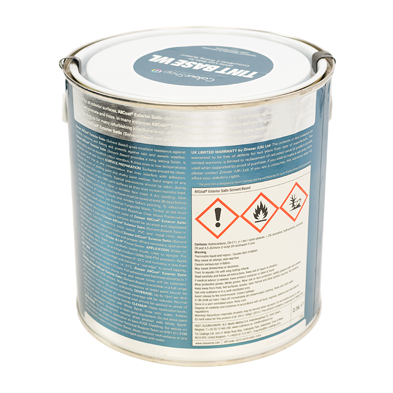 CLEARANCE - Zinsser AllCoat Exterior Satin (Solvent Based) - RAL 5018 - 1L