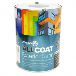 CLEARANCE - Zinsser AllCoat Exterior Satin (Solvent Based) - RAL 5018 - 1L