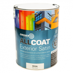 CLEARANCE - Zinsser AllCoat Exterior Satin (Solvent Based) - RAL 5018 - 1L