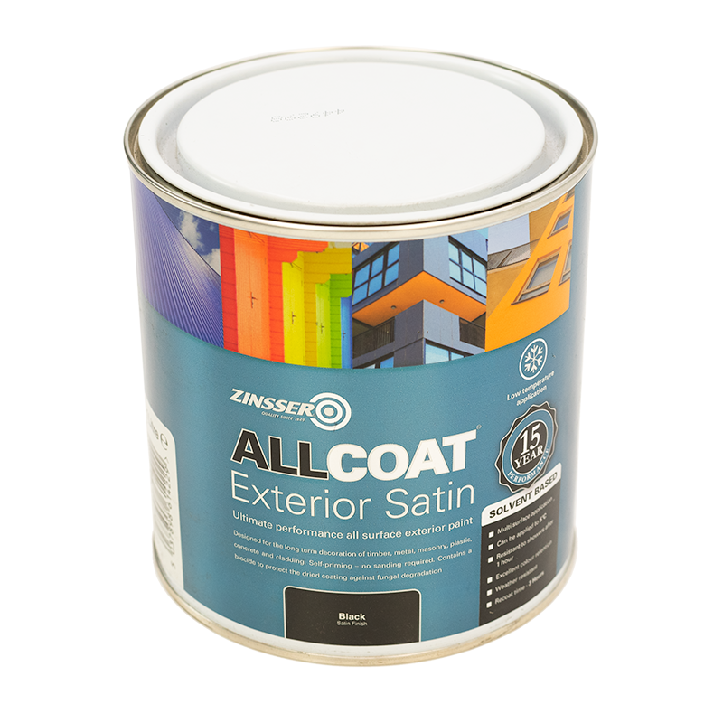 CLEARANCE - Zinsser AllCoat Exterior Satin (Solvent Based) - RAL 5018 - 1L