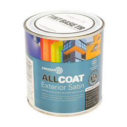 CLEARANCE - Zinsser AllCoat Exterior Satin (Solvent Based) - RAL 5018 - 1L