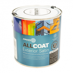 CLEARANCE - Zinsser AllCoat Exterior Satin (Solvent Based) - RAL 5018 - 1L