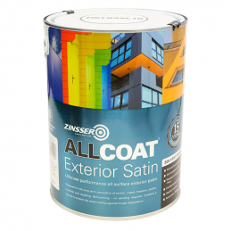 CLEARANCE - Zinsser AllCoat Exterior Satin (Solvent Based) - RAL 5018 - 1L