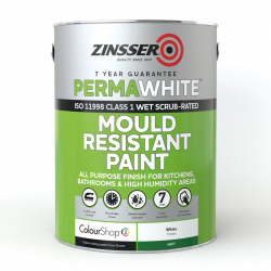 CLEARANCE - Zinsser Perma-White Interior Satin - RAL 9005 - 1L