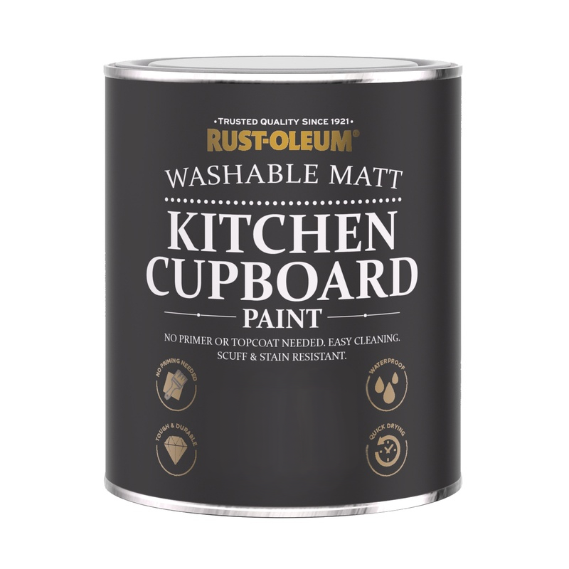 CLEARANCE - Rust-Oleum Premium Washable Kitchen Cupboard Paint - Icecap 750ml Satin