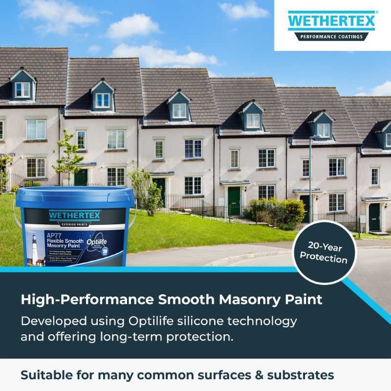 CLEARANCE - Wethertex AP77 Flexible Smooth Masonry Paint - NCS S 2060-R10B