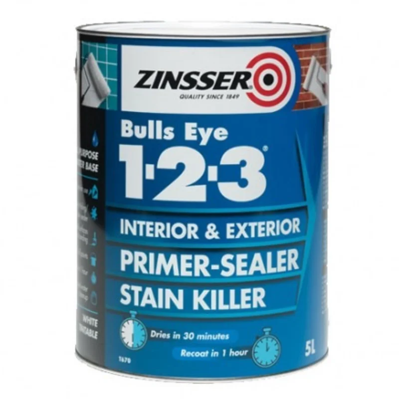 Zinsser Bulls Eye 1-2-3 Primer | Fast Drying & Versatile in 3,000 Colours