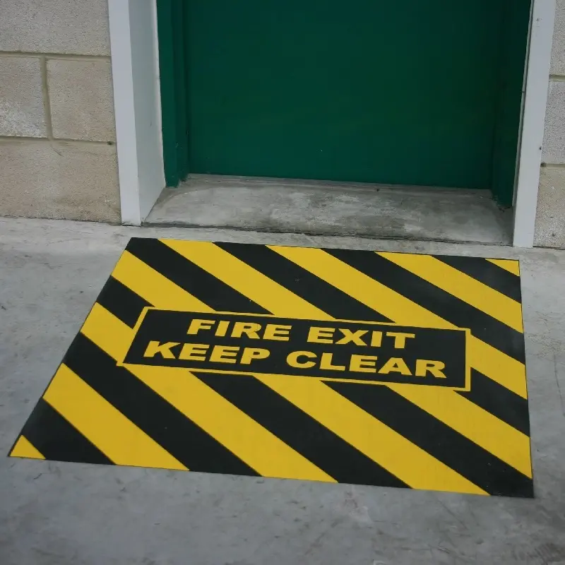 Heskins Fire Exit Markers | Anti Slip