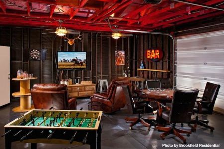 A stylish man cave