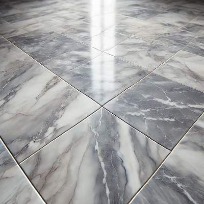 marble tiled floor