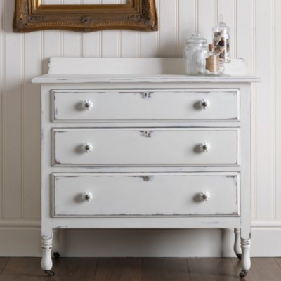 upcycled chest of drawers before and after