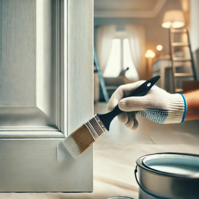 What is Eggshell Paint? Use to paint interior wooden doors.