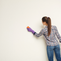 Clean your wall before painting