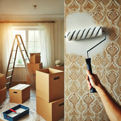 How to Paint Over Wallpaper in a home