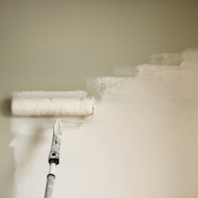 How To Paint A Room - paint walls second with a roller