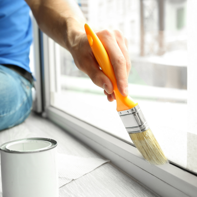 painting an interior window frame