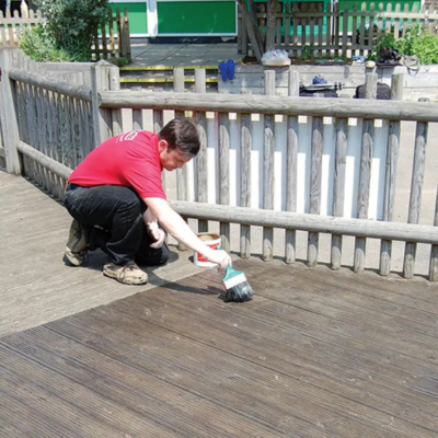 Applying Anti Slip Decking Paint